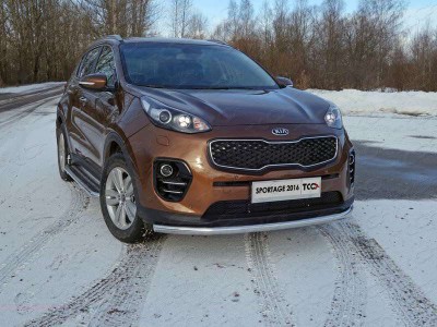 Защита переднего бампера 60 мм для Kia Sportage № KIASPORT16-18
