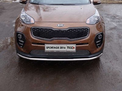 Защита переднего бампера 42 мм для Kia Sportage № KIASPORT16-19