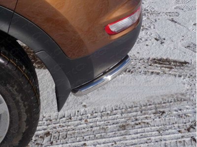 Защита задняя уголки 42 мм ТСС для Kia Sportage 2016-2018