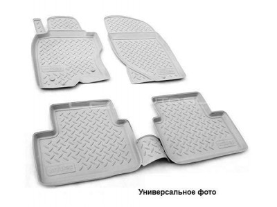 Коврики в салон Norplast полиуретан серые для Mitsubishi Outlander/Citroen C-Crosser/Peugeot 4007 № NPL-Po-59-33-G