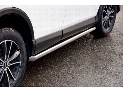 Защита порогов d=63 мм (НПС) для Toyota RAV4 2013-2018