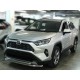 Защита переднего бампера двойная d-60+53 с двумя загибами для Toyota RAV-4 2019 – н.в.