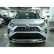 Защита переднего бампера двойная d-60+53 с двумя загибами для Toyota RAV-4 2019 – н.в.