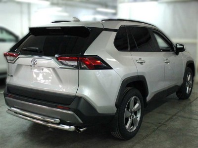 Защита заднего бампера полноразмерная d-60 для Toyota RAV-4 2019 – н.в. TRN19_3.1