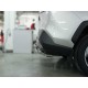 Защита заднего бампера радиусная двойная d-60+53 для Toyota RAV-4 2019 – н.в.