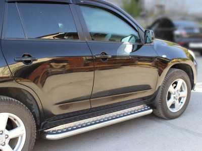 Пороги с листом d-60 для Toyota RAV-4 2006-2009 TRN_5.3