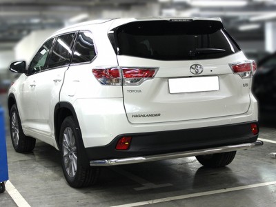 Защита заднего бампера полноразмерная d-60 для Toyota Highlander 2017-2019 HYG2017_3.1