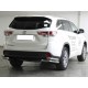 Защита заднего бампера "уголки" двойные d-60+53 для Toyota Highlander 2017-2019