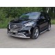 Защита переднего бампера 60 мм ТСС для Hyundai Santa Fe Grand 2016-2021