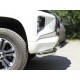 Защита переднего бампера двойная d-76+60 Технотек для Mitsubishi L200 2019 – н.в.