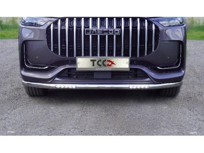 Защита передняя нижняя (с ДХО) 60,3 мм для Jaecoo J8 2.0L 4WD 2024-н.в. №JAECOOJ824-05