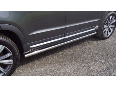 Пороги труба 60,3 мм для Changan CS95 2.0L 4WD 2024-н.в. №CHANCS95NEW24-05