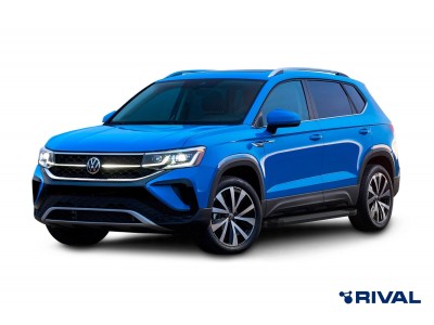 Порог-площадка "Black" F180ALB + комплект крепежа для Skoda Karoq 2020-н.в., Volkswagen Taos 2021-н.в.