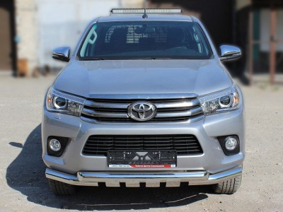 Защита переднего бампера Shark 76 мм для Toyota Hilux 2015-2021