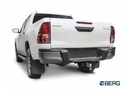 Фаркоп для Toyota Hilux 2015-н.в., Jac T6 (сборка РФ) 2018-н.в., Jac T8 Pro (сборка РФ) 2023-н.в. съемное крепление шара под американский квадрат