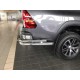 Защита заднего бампера "уголки" d-76+43 для Toyota Hilux 2015-2021
