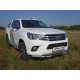 Пороги с площадкой нержавеющий лист 60 мм ТСС для Toyota Hilux 2015-2021