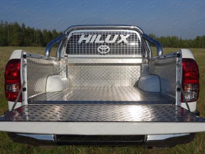 Защитный алюминиевый вкладыш в кузов автомобиля (комплект) для Toyota Hilux, Hilux Exclusive 2015-н.в. №TOYHILUX15-19