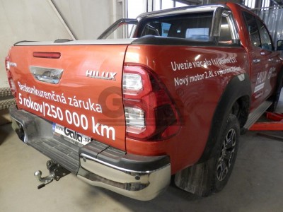 Фаркоп оцинкованный для Toyota Hilux 2015-н.в., JAC T6 2021-н.в., JAC T8 2018-н.в., JAC T8 Pro 2023-н.в., Sollers ST6 2023-н.в. быстросъемное крепление шара