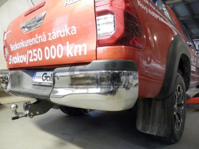 Фаркоп оцинкованный для Toyota Hilux 2015-н.в., JAC T6 2021-н.в., JAC T8 2018-н.в., JAC T8 Pro 2023-н.в., Sollers ST6 2023-н.в. быстросъемное крепление шара
