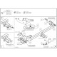 Фаркоп оцинкованный для Toyota Hilux 2015-н.в., JAC T6 2021-н.в., JAC T8 2018-н.в., JAC T8 Pro 2023-н.в., Sollers ST6 2023-н.в. быстросъемное крепление шара