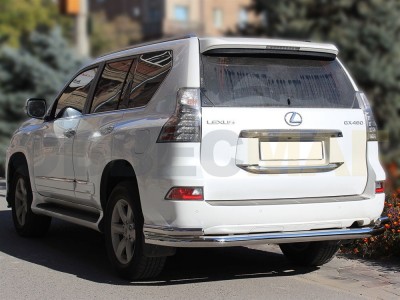 Защита задняя с уголками 76-60 мм для Lexus GX460 № GX13_3.2