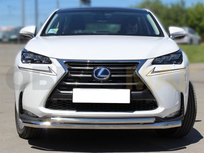 Защита передняя двойная 60-43 мм для Lexus NX200/300h № LNX_1.1