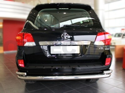 Защита задняя с уголками 76-53 мм для Lexus LX-570 № LX12 3.1