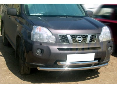 Защита передняя двойная 60-60 мм для Nissan X-Trail T31 № NXTN 1