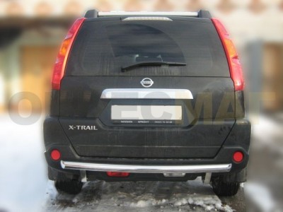 Защита заднего бампера 60 мм радиусная для Nissan X-Trail T31 № NXTN 4
