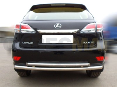 Защита заднего бампера двойная 53-43 мм для Lexus RX270/350/450 № RX12_3