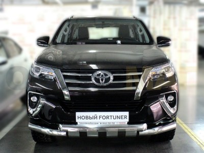 Защита переднего бампера Shark 76 мм для Toyota Fortuner № TF17_1.2