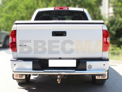 Защита заднего бампера со ступенькой 76 мм для Toyota Tundra № TTU14_3.3