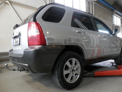 Фаркоп оцинкованный Galia шар BMA съёмный для Hyundai Tucson/Kia Sportage 2004-2010