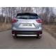 Защита заднего бампера овальная короткая 75х42 мм ТСС для Mazda CX-5 2015-2021