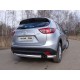Защита заднего бампера овальная короткая 75х42 мм ТСС для Mazda CX-5 2015-2021