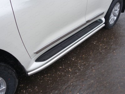 Защита штатных порогов 60 мм для Toyota Land Cruiser 200 № TOYLC20015-24