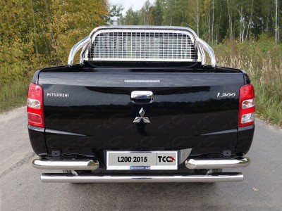Защита кузова и заднего стекла без надписи 75х42 мм для Mitsubishi L200 № MITL20015-48