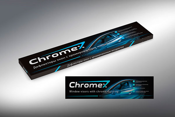 Дефлекторы с хромированным молдингом Chromex